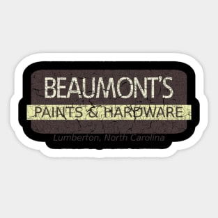 Beaumont's Paints  Hardware Sticker